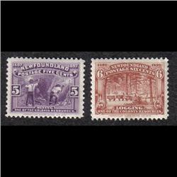 NEWFOUNDLAND #65-66 XF-NH 