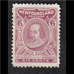 NEWFOUNDLAND #92 XF-LH SELECT *INVERTED (Z)*