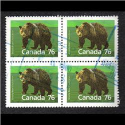 #1178c XF-USED BLOCK OF 4 PERF 13.1 x 13,1