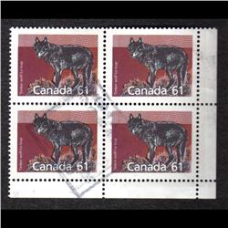 #1175a LR BL4 XF-USED BLOCK OF 4 PERF 13.1 x 13,1 C$450,00+++