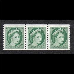 #345iii VF-NH STRIP 3 *DAMAGE (E) VARIETY*