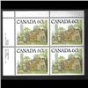 Image 1 : #723C UL XF-NH DARK PRINT (Canada 60) BLOCK 4 VARIETY ERROR