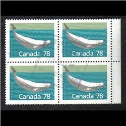 #1179b XF-USED BLOCK OF 4 PERF 13,1