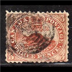 Canada #12 VF-USED BEAVER C$1500,00