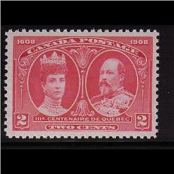 #98 XF-NH SELECT QUEBEC TERCENTENARY ISSUE