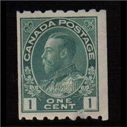 #123 F-VF NH PERF 8 HORIZONTAL