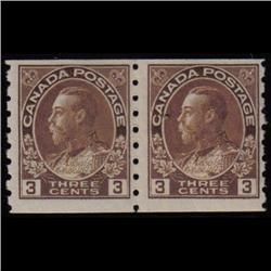 #129 VF NH COIL PAIR PERF 8 VERTICAL