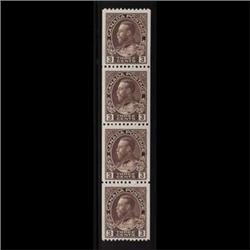 #134 XF-NH SELECT ADMIRAL STRIP OF 4 PERF 12 HORIZONTAL