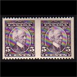CANADA #144b XF-NH IMPERF HORIZONTAL PAIR