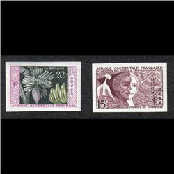 FRENCH WEST AFRICA CERES #66-67 VF-NH IMPERF