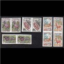 SENEGAL #195-200 XF-NH IMPERF PAIR (MISSING 25c)