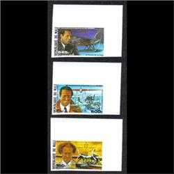 MALI #C526-28 XF-NH IMPERF AIRMAIL PAIR
