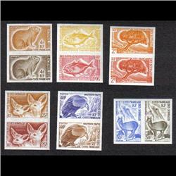 FRENCH SOMALIS XF-NH #287-92 IMPERF PAIR