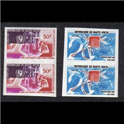 HAUTE-VOLTA #173-174 XF-NH IMPERF PAIR