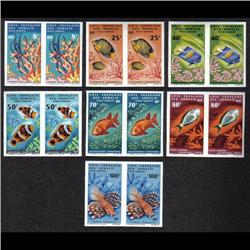 FRENCH SOMALIS CERES#49-55 XF-NH IMPERF PAIR