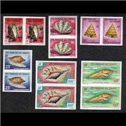 FRENCH SOMALIS CERES#311-14, 31-2 XF-NH IMPERF PAIR