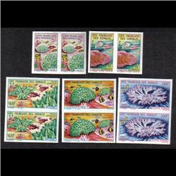 FRENCH SOMALIS CERES#316-17, 34-6 XF-NH IMPERF PAIR