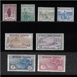 France #B3 TO B10 MINT OG LH SET