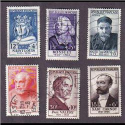 France #B285 to 290 Used select set