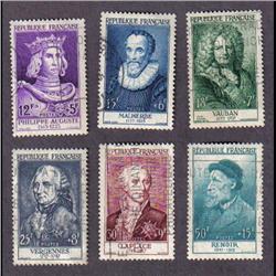 France #B294 to 299 Used select set