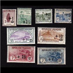 FRANCE #B12 to B19 MINT OG NH *COMPETE SET*