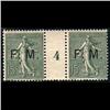 Image 1 : France #M3 or YVERT#3 XF-STAMPS ARE NH **MILLESIMES #4 GUTTER PAIR**, CAT-400EUROS