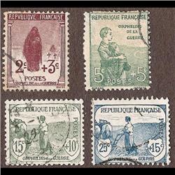 France USED #B3-4-5-6 (Yvert #148-149-150-151) CDS SELECT CHOICE CAT105€