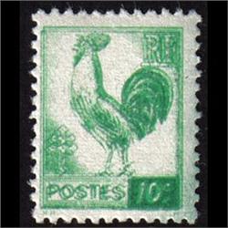 France MINT CERES VARIETY #630  XF NH DOUBLE IMPRESSION OF GREEN