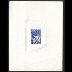 FRENCH WEST AFRICA #21 PROOF SIGNED BLUE COLOR
