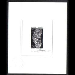 WALLIS & FUTUNA #361 PROOF SIGNED BLACK COLOR