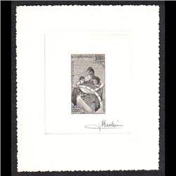 LAOS #49 PROOF SIGNED BY ARTIST BLACK COLOR