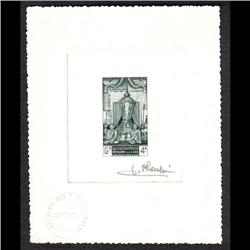 LAOS #66 PROOF SIGNED BY ARTIST GREEN COLOR