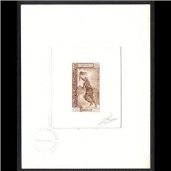 LAOS #80 PROOF SIGNED BY ARTIST BROWN COLOR