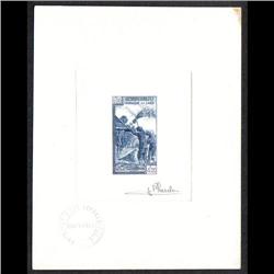 LAOS #82 PROOF SIGNED BY ARTIST BLUE COLOR