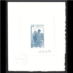 LAOS #84 PROOF SIGNED BY ARTIST GREEN COLOR