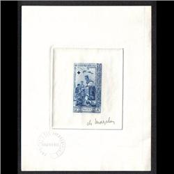 LAOS #85 PROOF SIGNED BY ARTIST BLUE COLOR