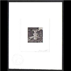 LAOS #92 PROOF SIGNED BY ARTIST BLACK LILAC COLOR