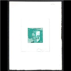 LAOS #93 PROOF SIGNED BY ARTIST GREEN COLOR