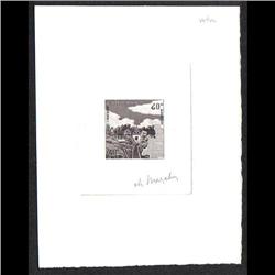 LAOS #95 PROOF SIGNED BY ARTIST BROWN COLOR