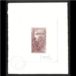 LAOS #107 PROOF SIGNED BY ARTIST PALE BROWN COLOR