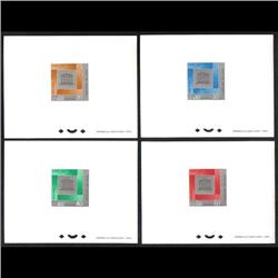 LAOS #133 to 136 PROOF DELUXE *UNESCO*