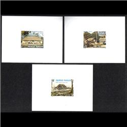 FRENCH POLYNESIE #478 to 480 PROOF DELUXE CARD