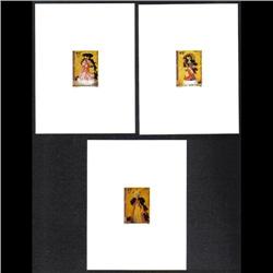 FRENCH POLYNESIE #486 to 488 PROOF DELUXE CARD