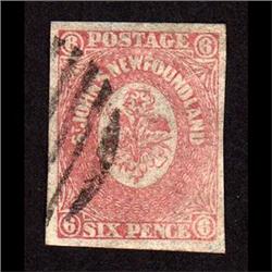 NEWFOUNDLAND #20 XF-USED IMPERF SELECT 