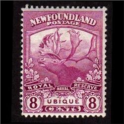 NEWFOUNDLAND #121 VF-LH MINT  CARIBOU C