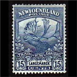 NEWFOUNDLAND #124 VF-LH MINT  CARIBOU C