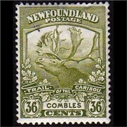 NEWFOUNDLAND #126 XF-LH MINT  CARIBOU C