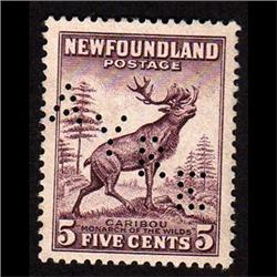 NEWFOUNDLAND #190 XF-NG SELECT PERFIN V