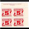 Image 1 : Canada #J32A UR PLATE BLOCK4 POSTAGE DU
