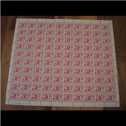 POSTAGE DUE #J29ii FULL SHEET C$2000,00    HB PAPER ----XF-NH